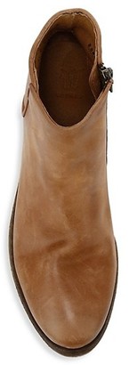 Frye Carson Logo Leather Ankle Boots