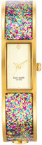Thumbnail for your product : Kate Spade Watch, Women's Carousel Multi-Color Glitter Gold-Tone Bangle Bracelet 16mm 1YRU0243