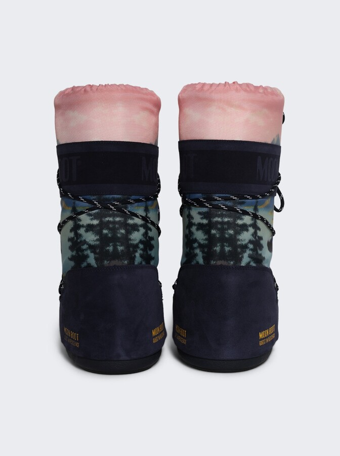 Moon Boot X Guest In Residence Icon High Postcard Boots Midnight