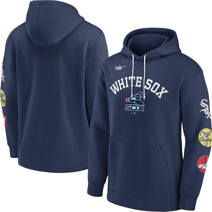Nike Men's Navy Chicago White Sox Rewind Lefty Pullover Hoodie