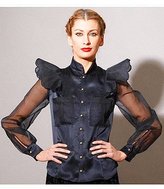 Thumbnail for your product : KahriAnne Kahri by Kerr Cherry Lips Silk Top