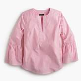 Thumbnail for your product : J.Crew Petite striped bell-sleeve top