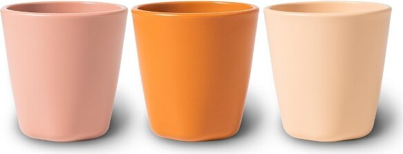 tiny twinkle TinyTwinkleTableware3-PackCups/TumblersSet,BPA-FreeforKidsandToddlers(Sand,Cinnamon,Taupe)