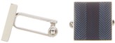 Thumbnail for your product : Kenneth Cole New York Herringbone Cuff Links