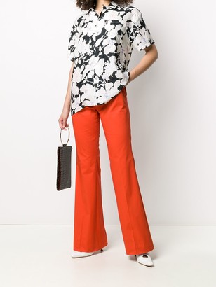 Brag Wette Mid-Rise Flared Trousers