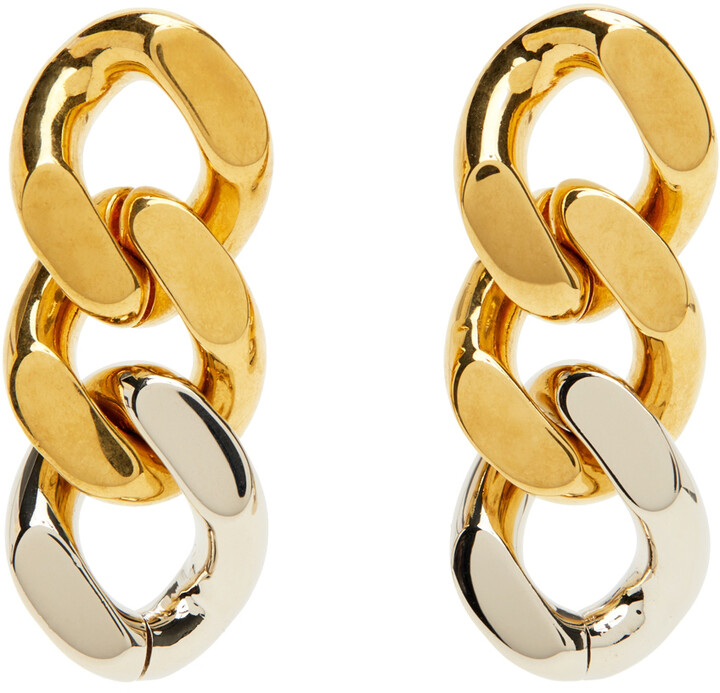 Gold Chain Link Earrings | Shop the world's largest collection of 