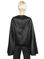 Thumbnail for your product : Ellery Cropped & Flared Silk Satin Top