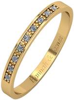 Thumbnail for your product : Love DIAMOND Personalised 9ct Gold 5 Point Diamond 2.5mm Wedding Band