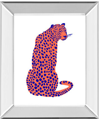 Electric Spotted Muse Wall Art - 22" x 26" - Mirrored Frame