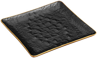 L'OBJET Crocodile Square Desk Tray - Gold - 15cm