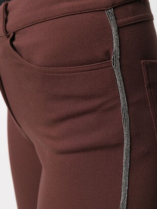 D-Exterior Side-Stripe Skinny-Fit Trousers