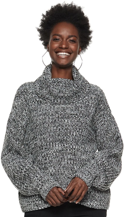 chunky turtleneck sweater