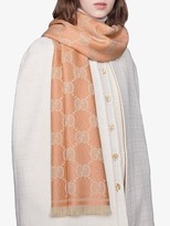 Thumbnail for your product : Gucci GG jacquard fringed scarf