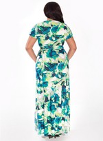 Thumbnail for your product : IGIGI Alison Plus Size Maxi Dress in Turquoise Dream