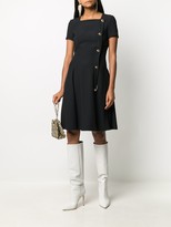 Thumbnail for your product : Versace button-detail A-line dress