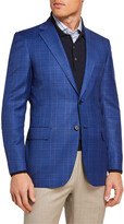 Thumbnail for your product : Brioni Men's Tonal Plaid Two-Button Jacket
