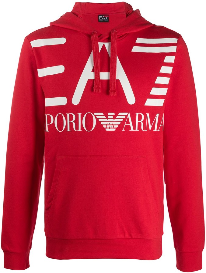 armani red sweatshirt
