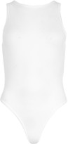 Thumbnail for your product : boohoo Rib Racer Front Bodysuit
