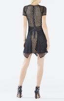 Thumbnail for your product : BCBGMAXAZRIA Aileen Asymmetrical Lace-Blocked Dress