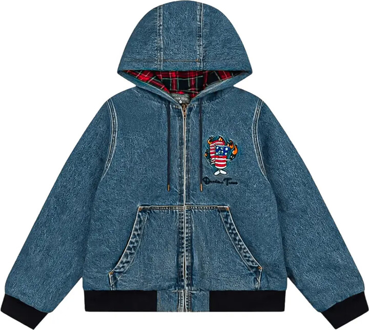 Denim Tears Logo-Embroidered Hooded Jacket