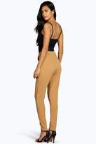 Thumbnail for your product : boohoo Eva Crepe Super Stretch Skinny Trousers