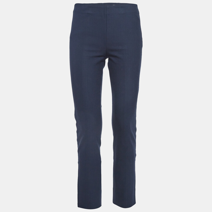 Vince Navy Blue Jersey Stitch Front Seam Ponte Leggings S