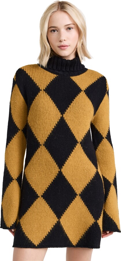 La DoubleJ Argyle Mini Dress