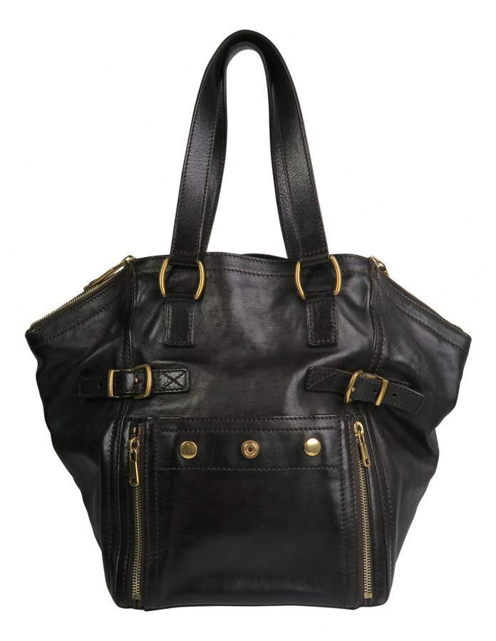 Saint Laurent Downtown Brown Leather Handbags - ShopStyle Bags