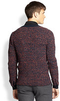 Thumbnail for your product : Richard Chai Combo Zip-Front Sweater