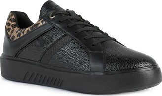 Geox Nhenbus Leather-Trim Sneaker - ShopStyle