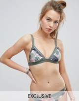 Thumbnail for your product : All About Eve Exclusive Tropical Print Bikini Top