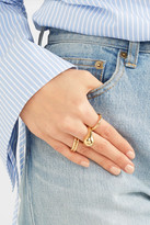 Thumbnail for your product : Jennifer Fisher Orb Gold-plated Ring