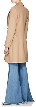 Balmain Women's Wool-Cashmere Double-Breasted Coat - Camel