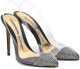 Thumbnail for your product : Alexandre Vauthier Amber embellished PVC pumps
