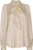 Thumbnail for your product : Equipment Bow Detail Silk Shirt