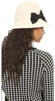 Thumbnail for your product : Kate Spade Shanghai Stiched Bow Cloche Hat