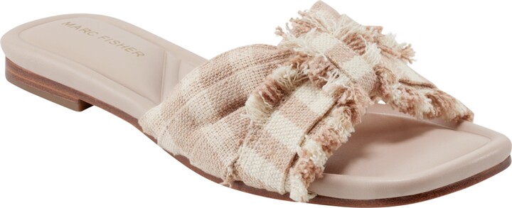 Marc Fisher Women's Orbit Knotted Flat Slide Sandals