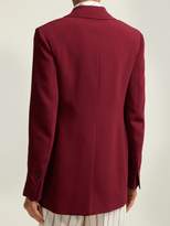 Thumbnail for your product : Joseph Laetitia Single Breasted Cady Blazer - Womens - Burgundy