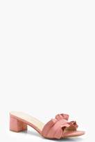 Thumbnail for your product : boohoo Frill Trim Mules