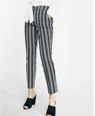 Express mid rise striped columnist ankle pant
