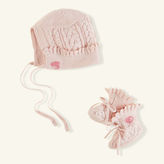 Thumbnail for your product : Ralph Lauren Sampler Cotton Hat & Booties