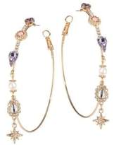 Thumbnail for your product : Etereo Faux Pearl Crystal Hoop Earrings