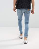 Thumbnail for your product : Just Junkies Super Skinny Jeans In Light Wash With Abrasions