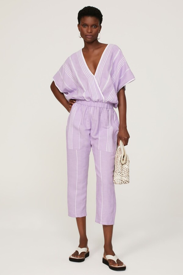 PARADISED Merri Jumpsuit Purple-print