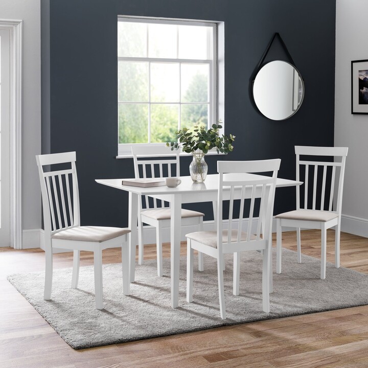 Dunelm Rufford Dining Table with 4 Coast Chairs White ShopStyle
