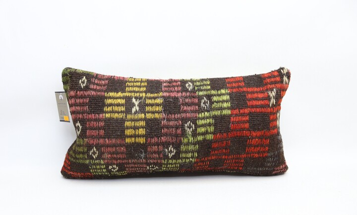 Home Decor Pillow Cover, Turkish Kilim Pillow, Coastal Rustic Handmade Wool Inches Cover 0323