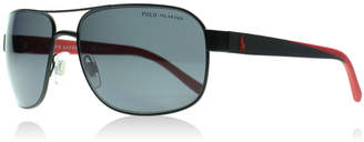 Polo Ralph Lauren PH3093 Sunglasses Black / Red 927781 Polariserade 62mm
