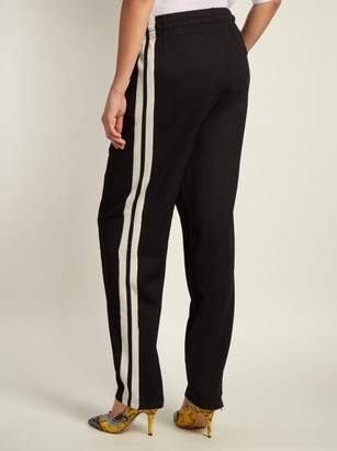 Etoile Isabel Marant Docia Striped Jersey Track Pants - Womens - Black