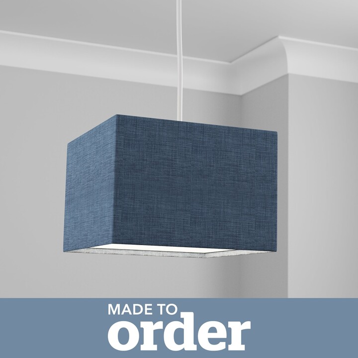 Dunelm Made to Order 30cm Square Lamp Shade Blue ShopStyle