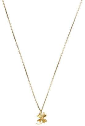 Alex Monroe Gold-Plated Baby Lucky Clover Necklace